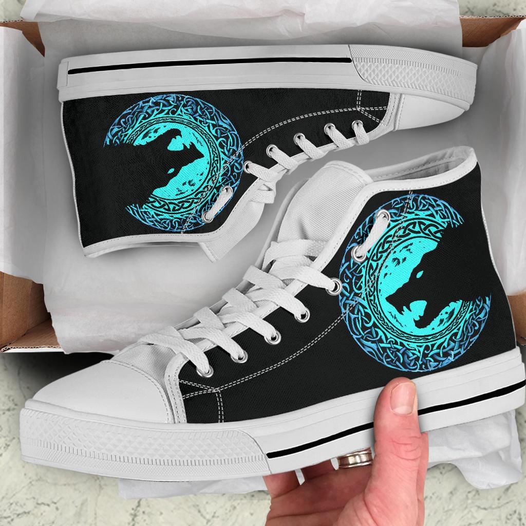 Viking High Top Shoes Fenrir Norse Wolf RLT12