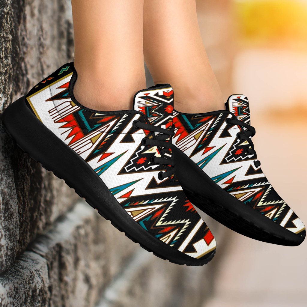 Tribal Colorful Pattern Native American Sport Sneakers LT10
