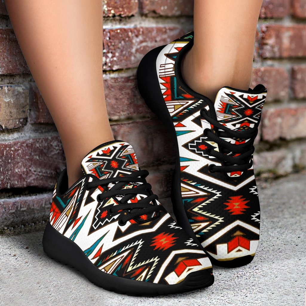 Tribal Colorful Pattern Native American Sport Sneakers LT10