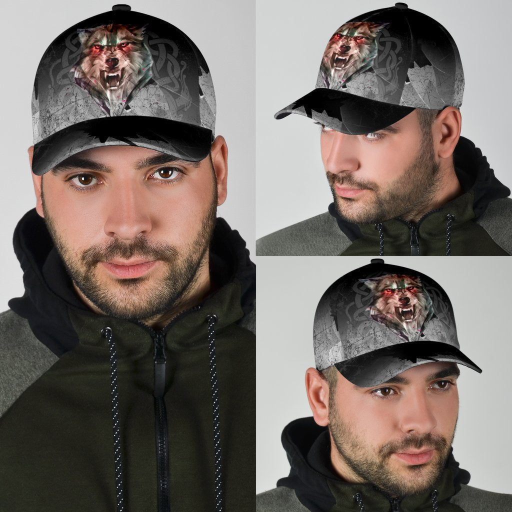 Viking Classic Cap Fenrir Norse Wolf RLT12