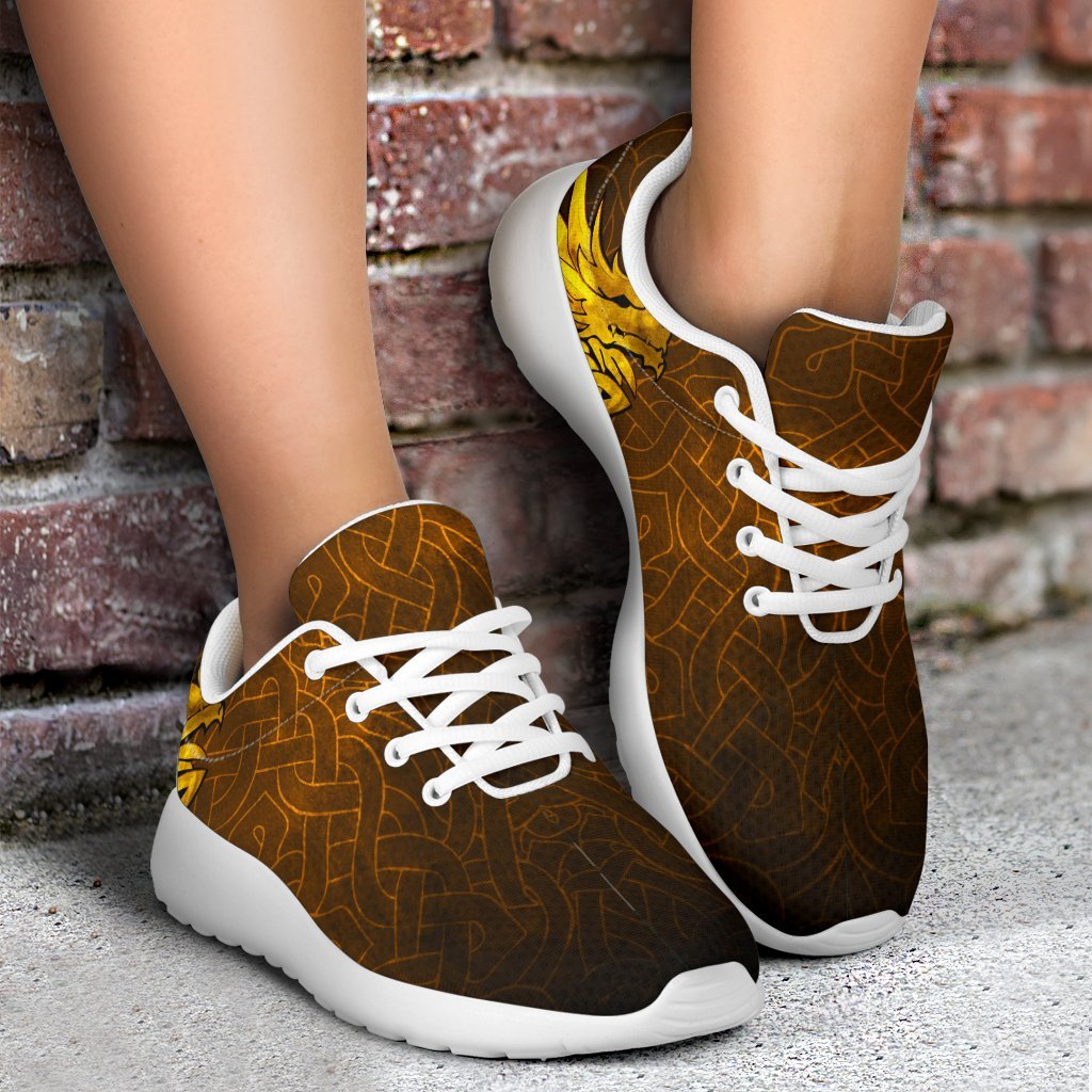 Viking Sporty Sneakers - Celtic Dragon Tattoo RLT12