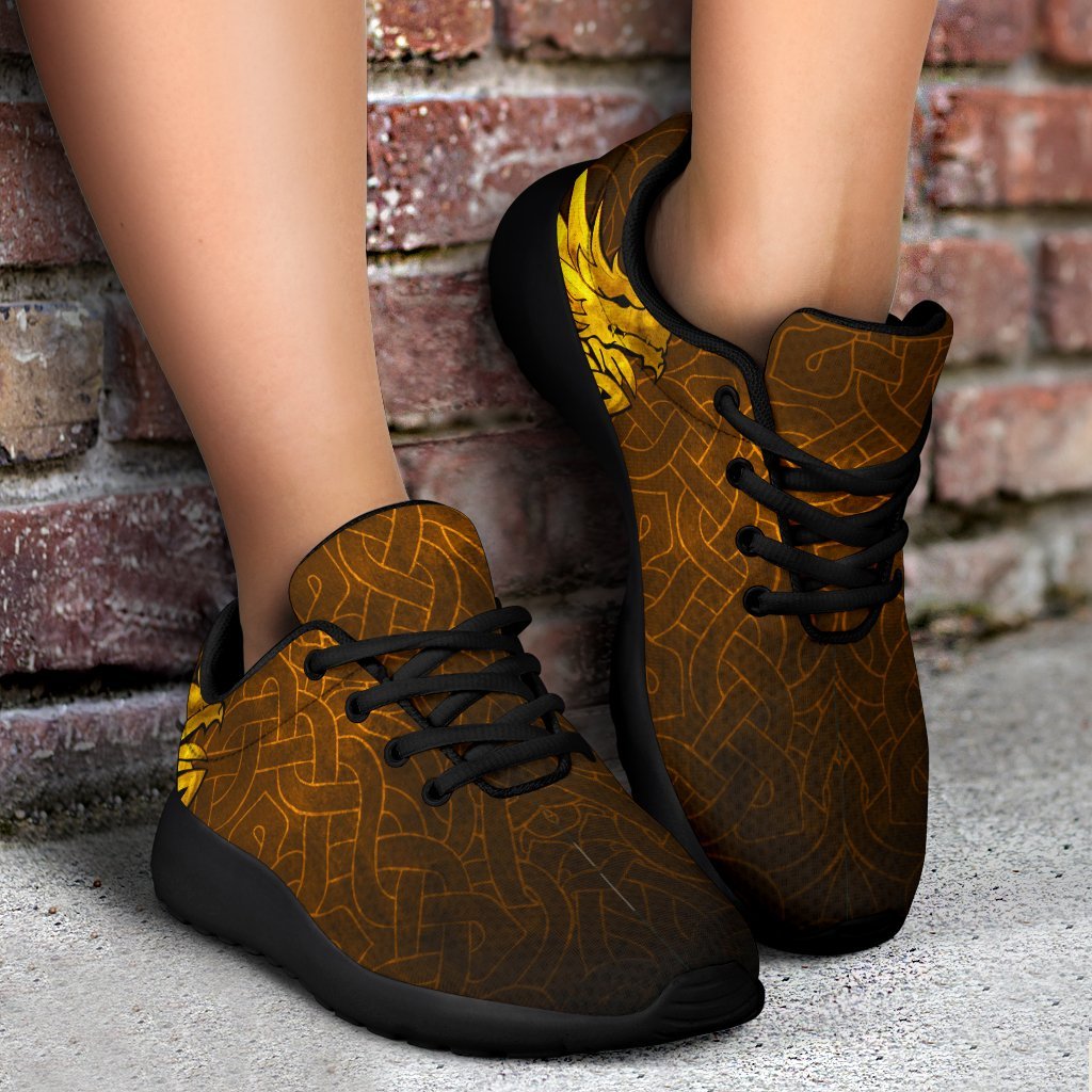 Viking Sporty Sneakers - Celtic Dragon Tattoo RLT12