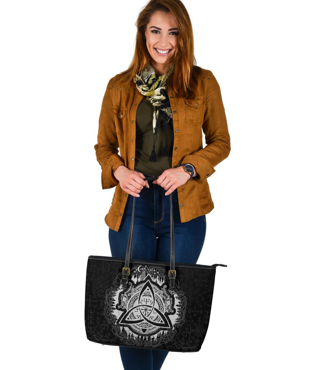 Viking Large Leather Tote Dragon Celtic RLT12