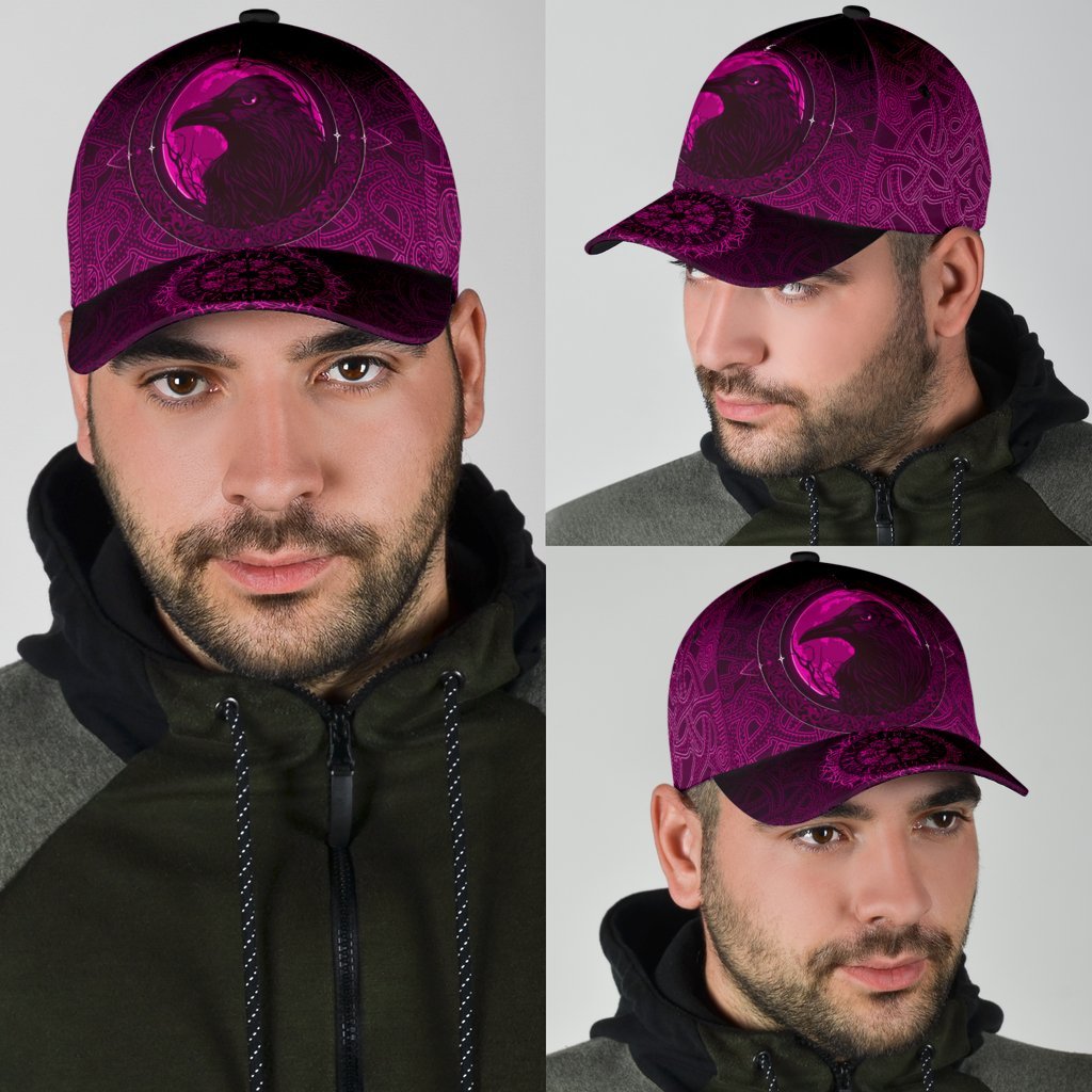 Viking Classic Cap, Ethnic Odin Raven Pink RLT12