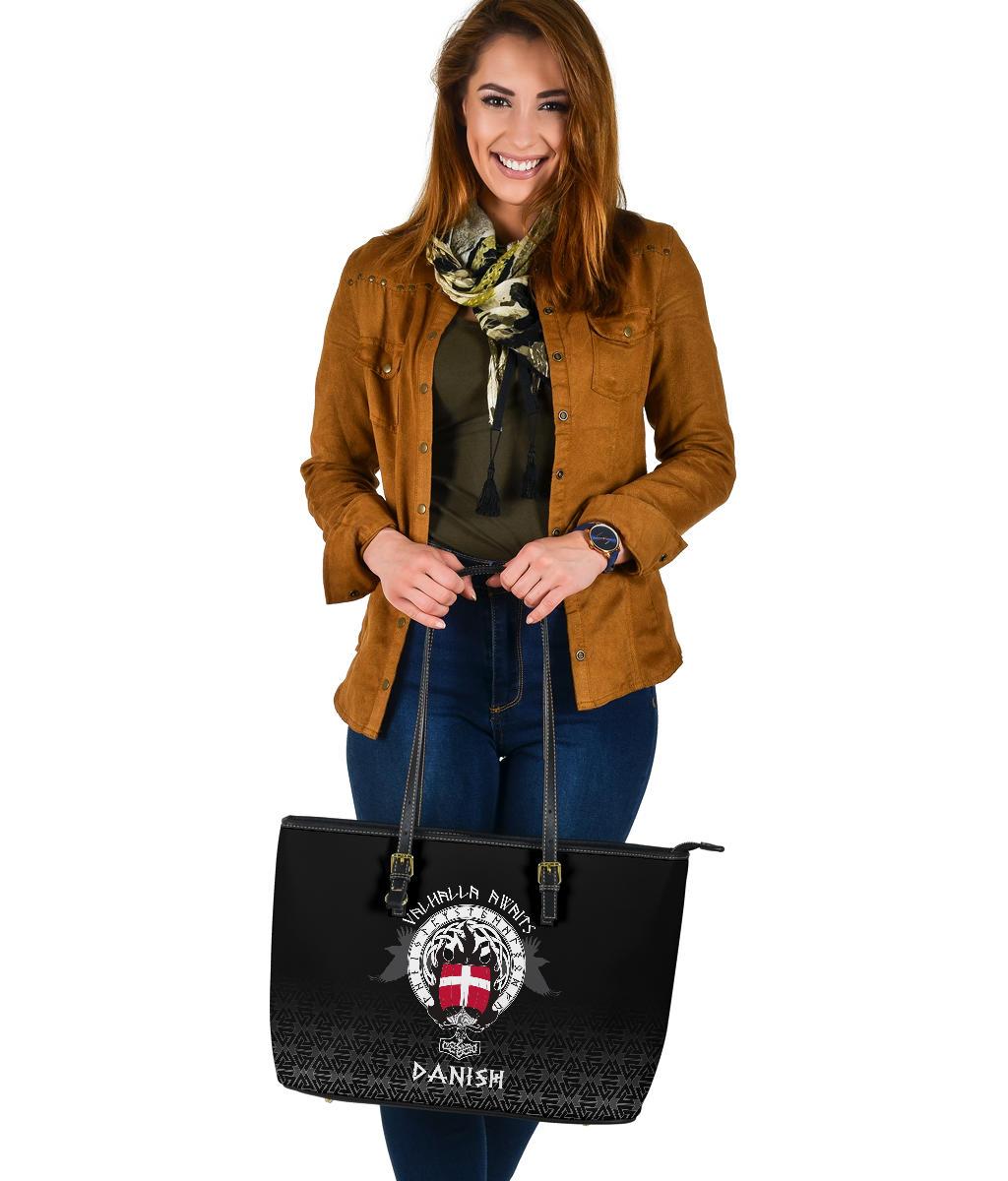 Viking Large Leather Tote Danish Drakkar RLT12