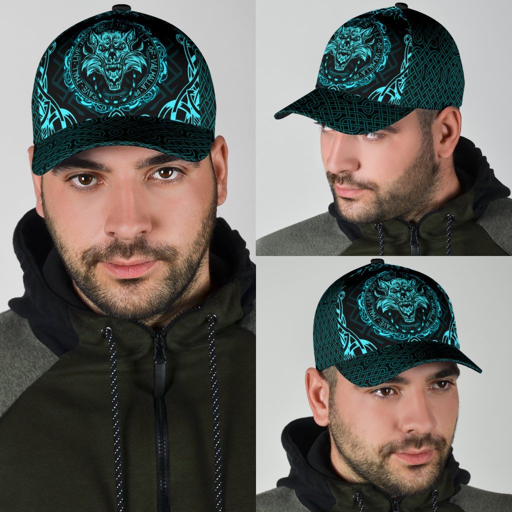Viking Classic Cap Fenrir Viking Cyan 3D RLT12