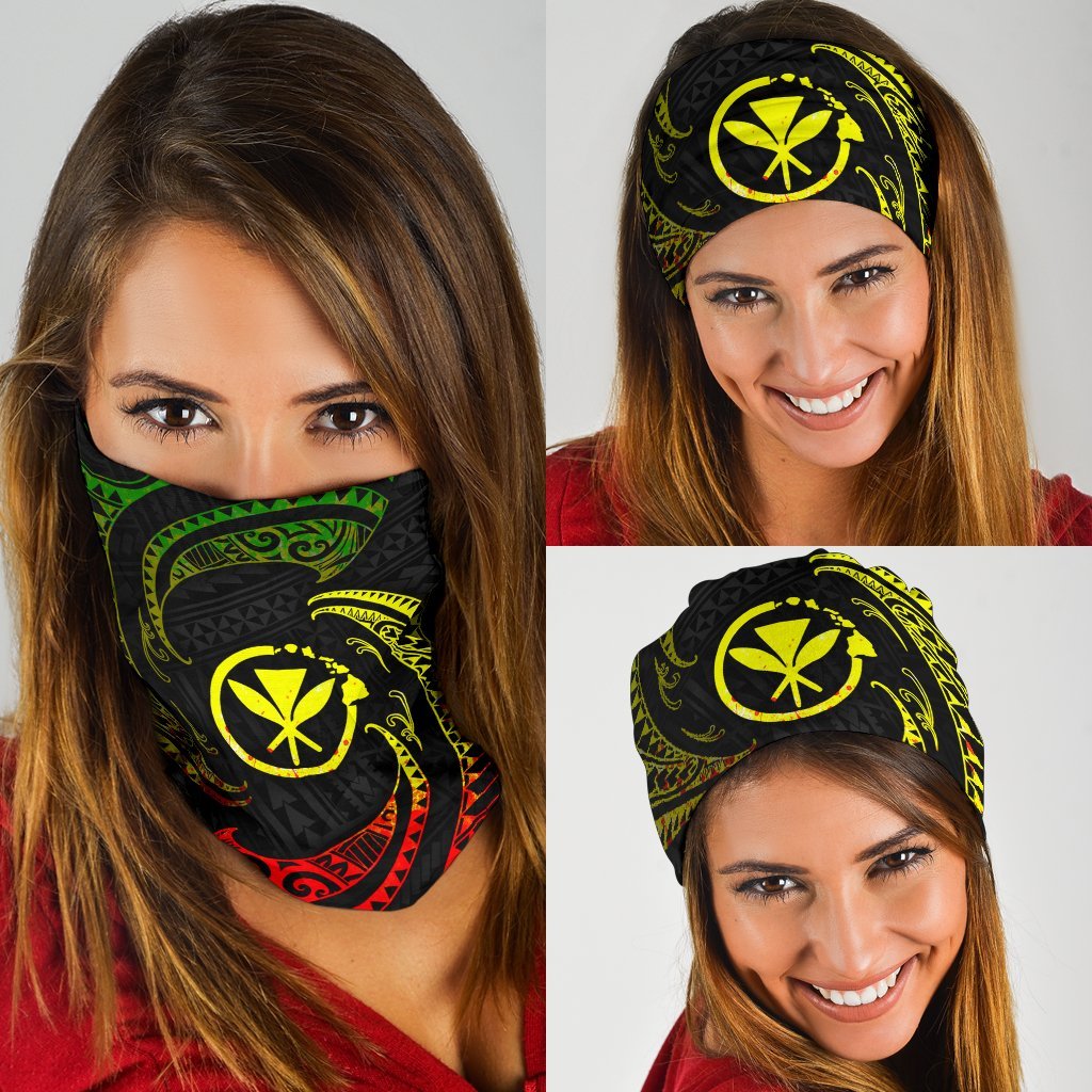Polynesian Hawaii Bandana 3 - Pack - Reggae Tribal Wave