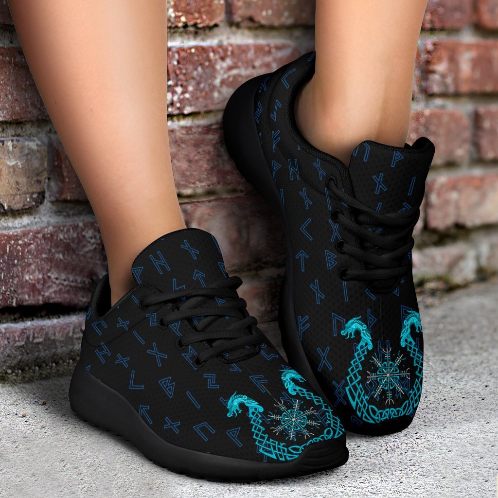 Viking Sport Sneakers, Aegishjalmur Helm Of Awe Blue Edition RLT12