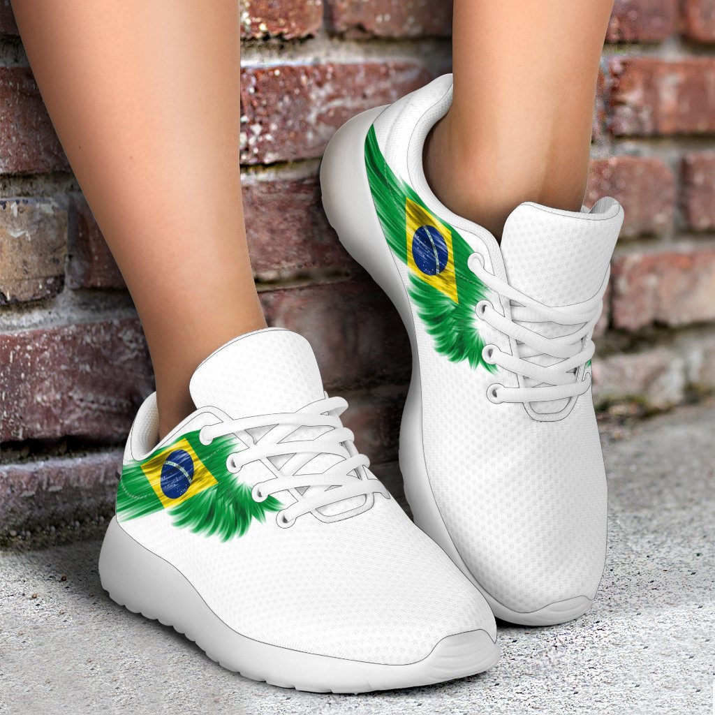 Brazil Sneakers Wings Flag (Women's/Men's)