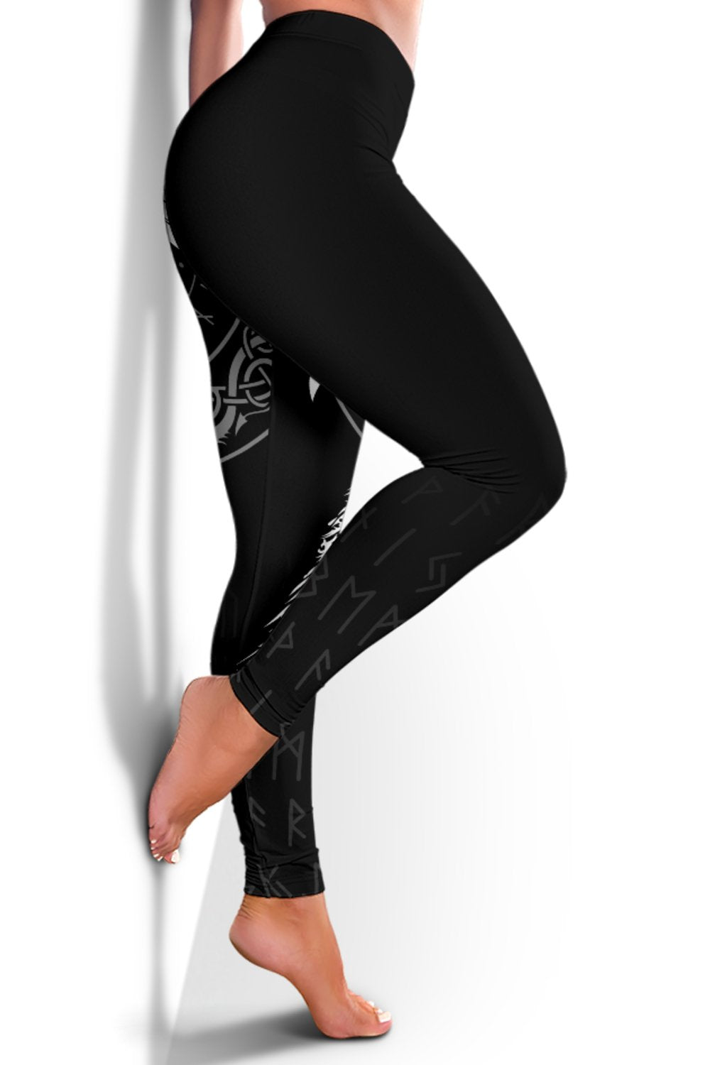Custom Viking Leggings Mystical Raven Tattoo Special RLT12