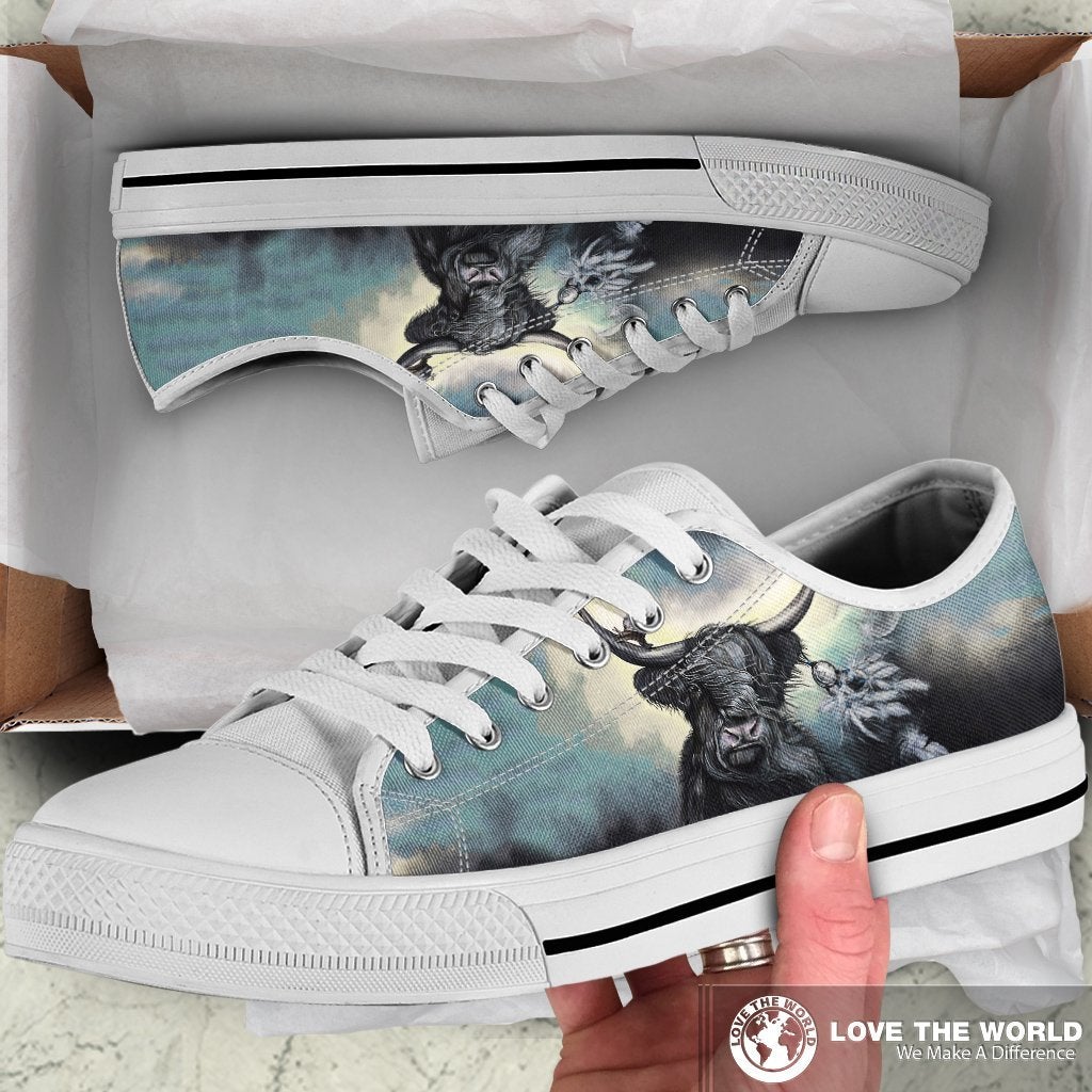 Scotland Highland Cow Low Top Shoes