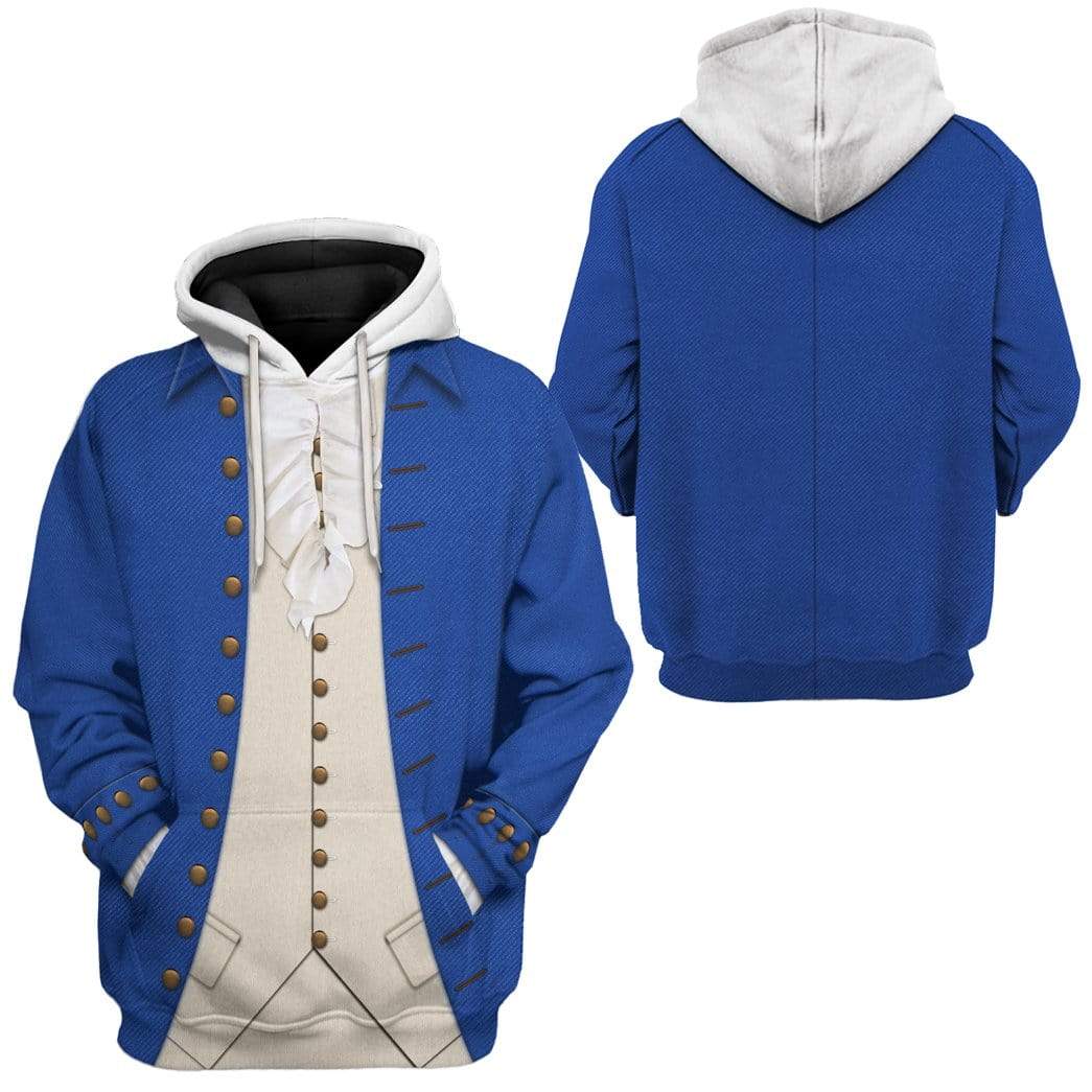 Alexander Hamilton Hoodie Original Style Blue LT8