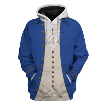 Alexander Hamilton Hoodie Original Style Blue LT8