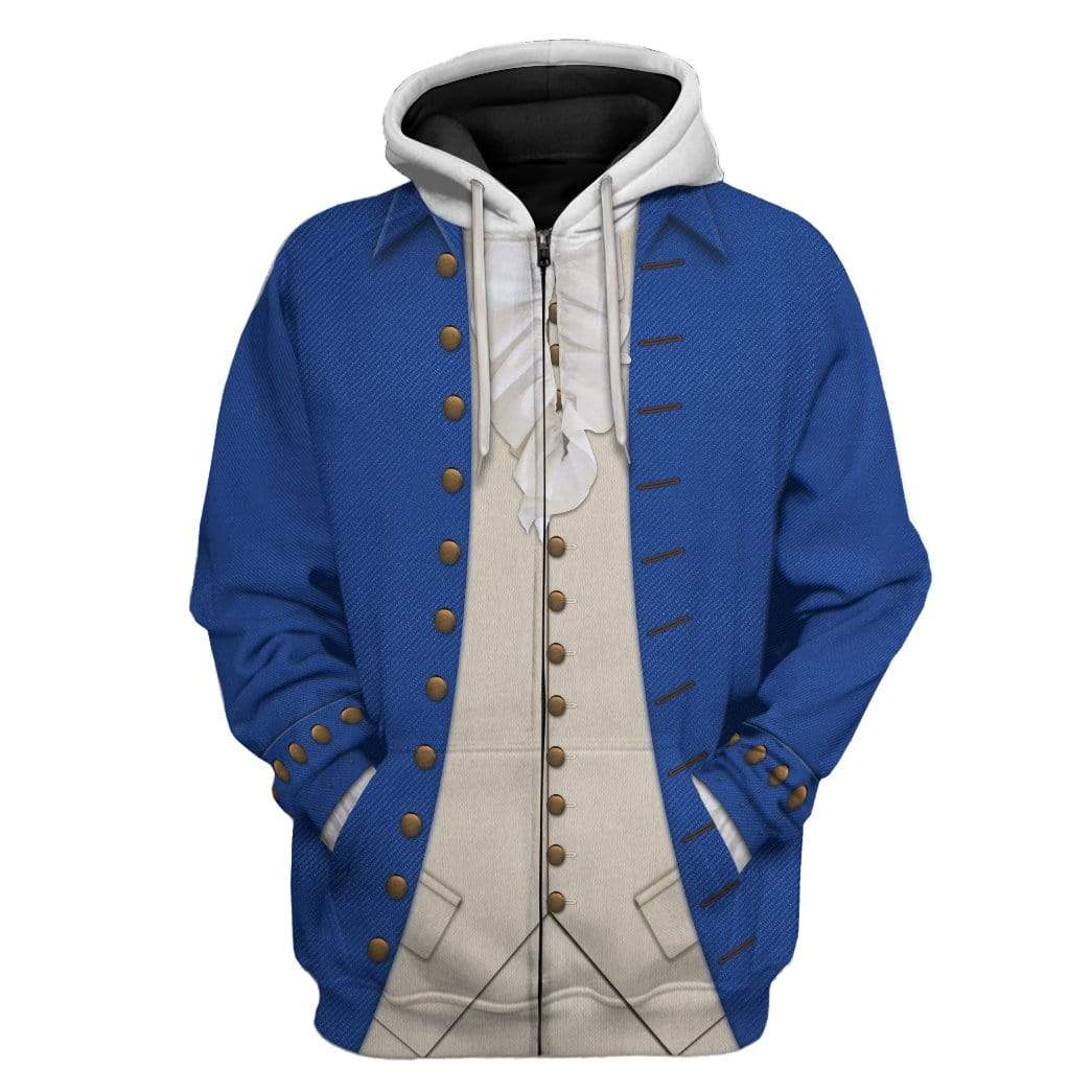 Alexander Hamilton Hoodie Original Style Blue LT8