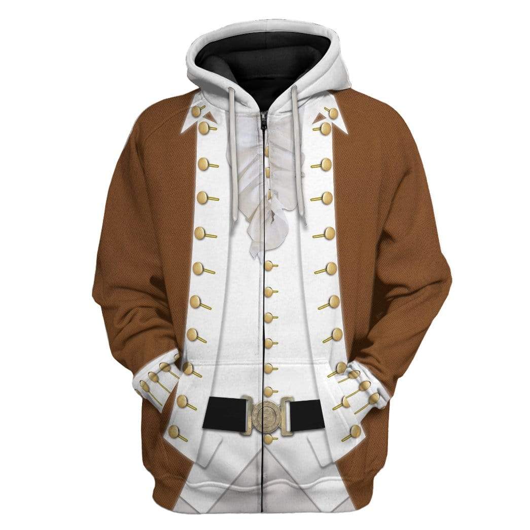 Alexander Hamilton Hoodie Original Style Brown LT8