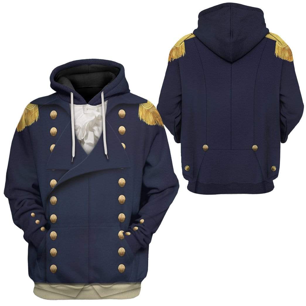 Royal Navy Captain 1806 Napoleonic Wars British Navy Hoodie LT8