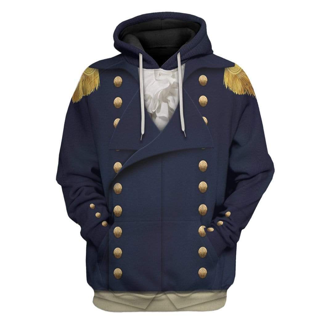 Royal Navy Captain 1806 Napoleonic Wars British Navy Hoodie LT8