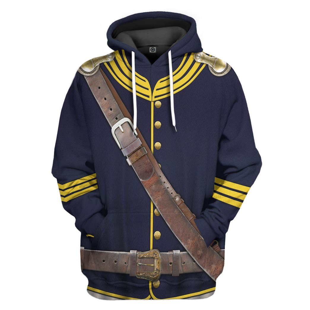 Old US Cavalry Uniform 1880 Hoodie LT8