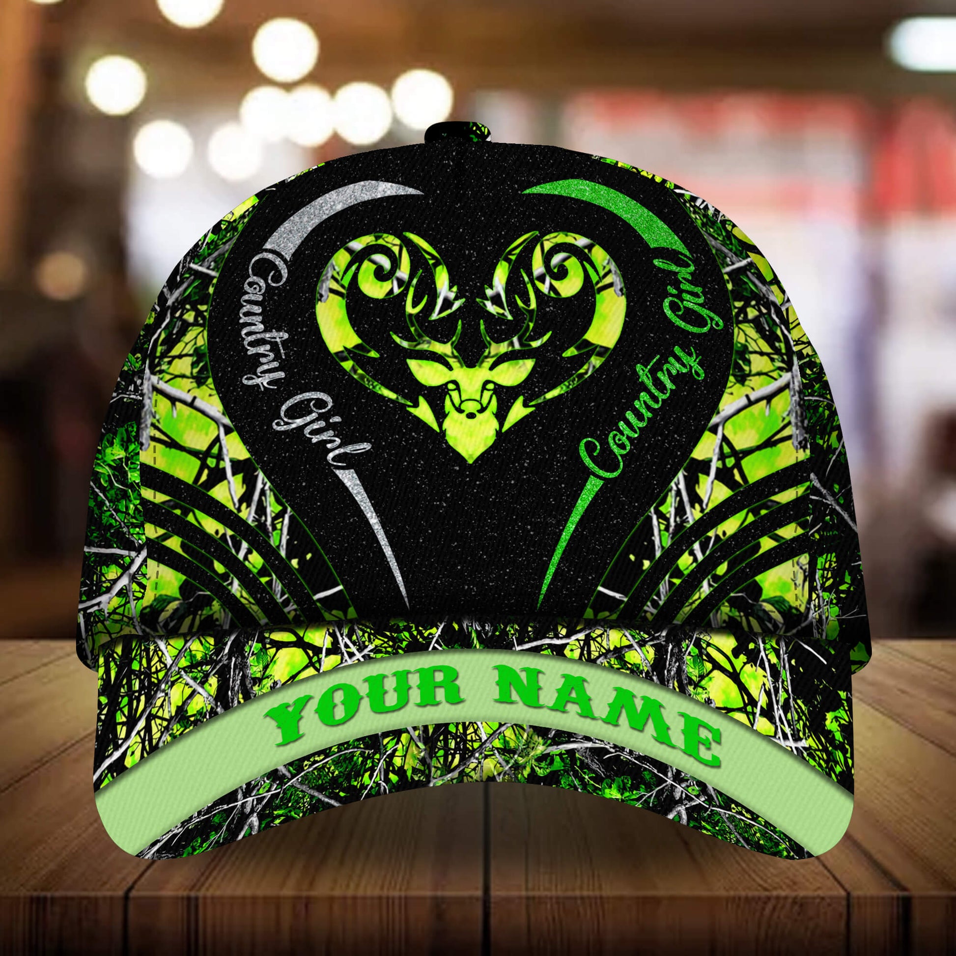 Premium Unique Deer Country Girl Hats 3D Multicolor Personalized