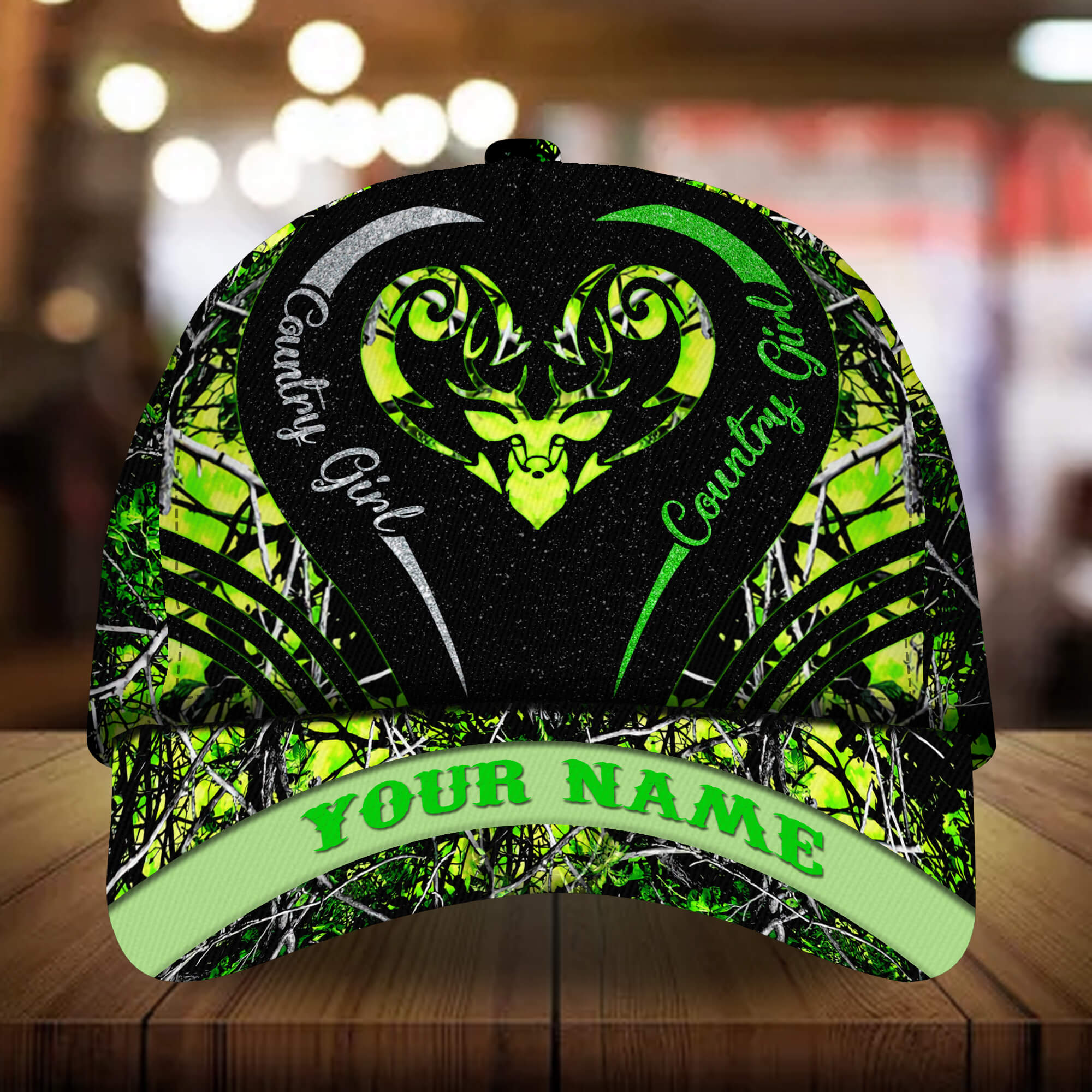 Premium Unique Deer Country Girl Hats 3D Multicolor Personalized
