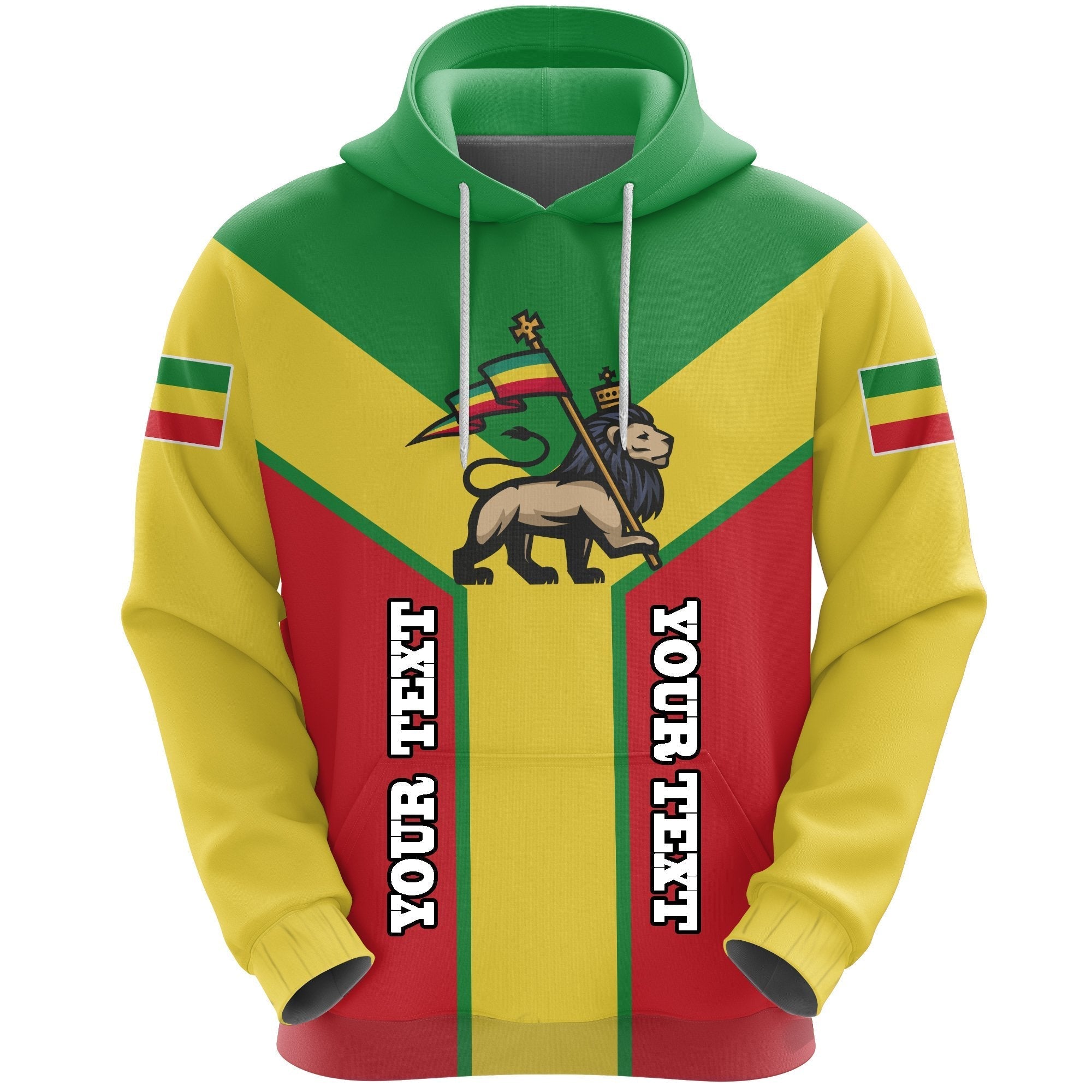 Custom Ethiopia Pullover Hoodie Rising