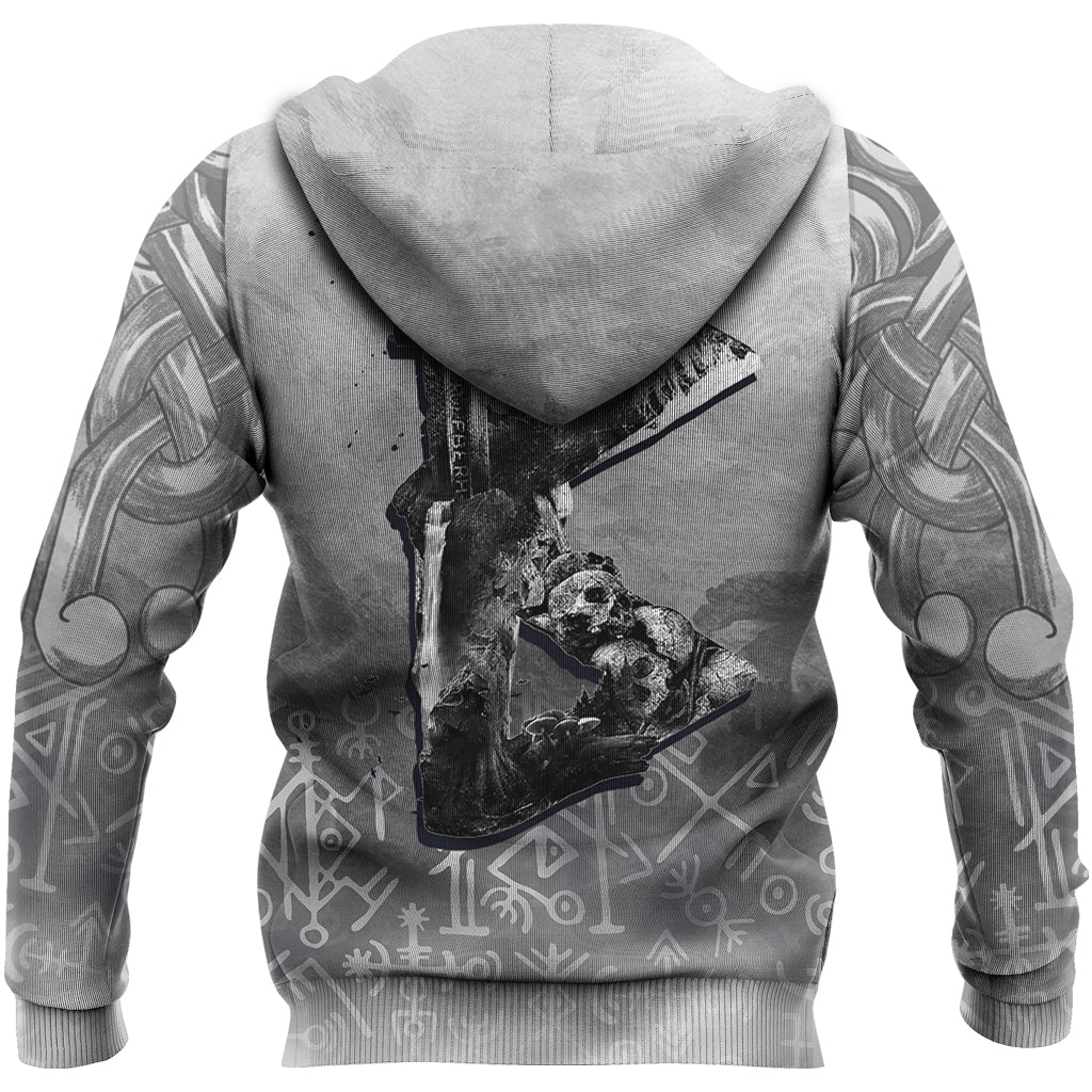 Viking Zip Hoodie - Berkana Rune RLT12