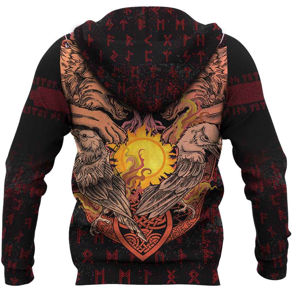 Viking Zip Hoodie - Sowilu Rune RLT12
