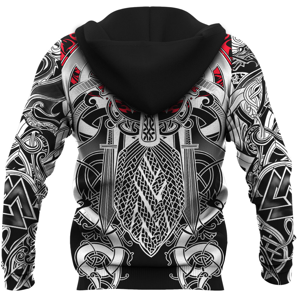 Viking Zip Hoodie - Odin Eternal Flame RLT12