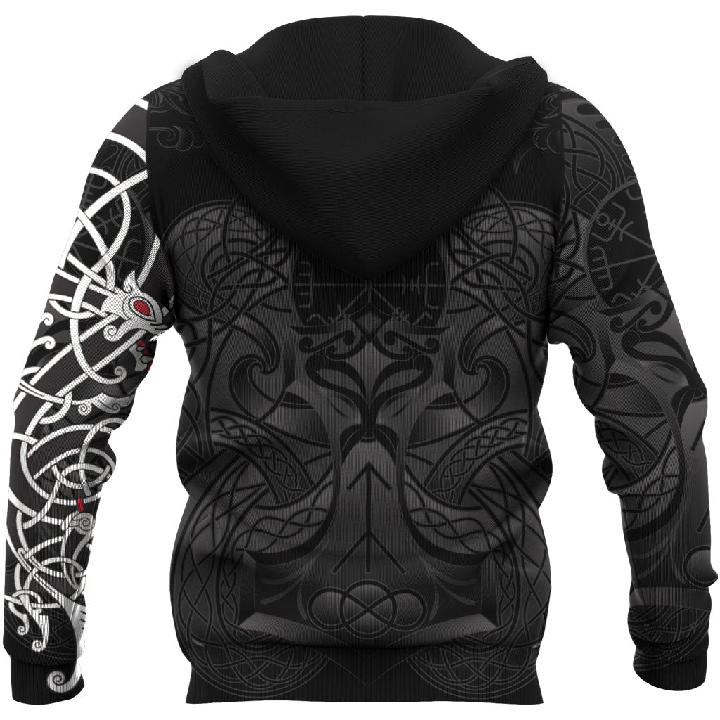 Custom Viking Hoodie Dragon Tattoo RLT12