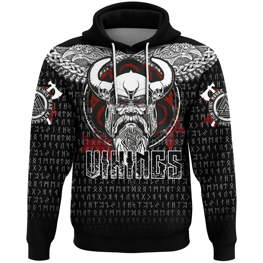 Viking Odin Honor Hoodie - Viking Pattern RLT12