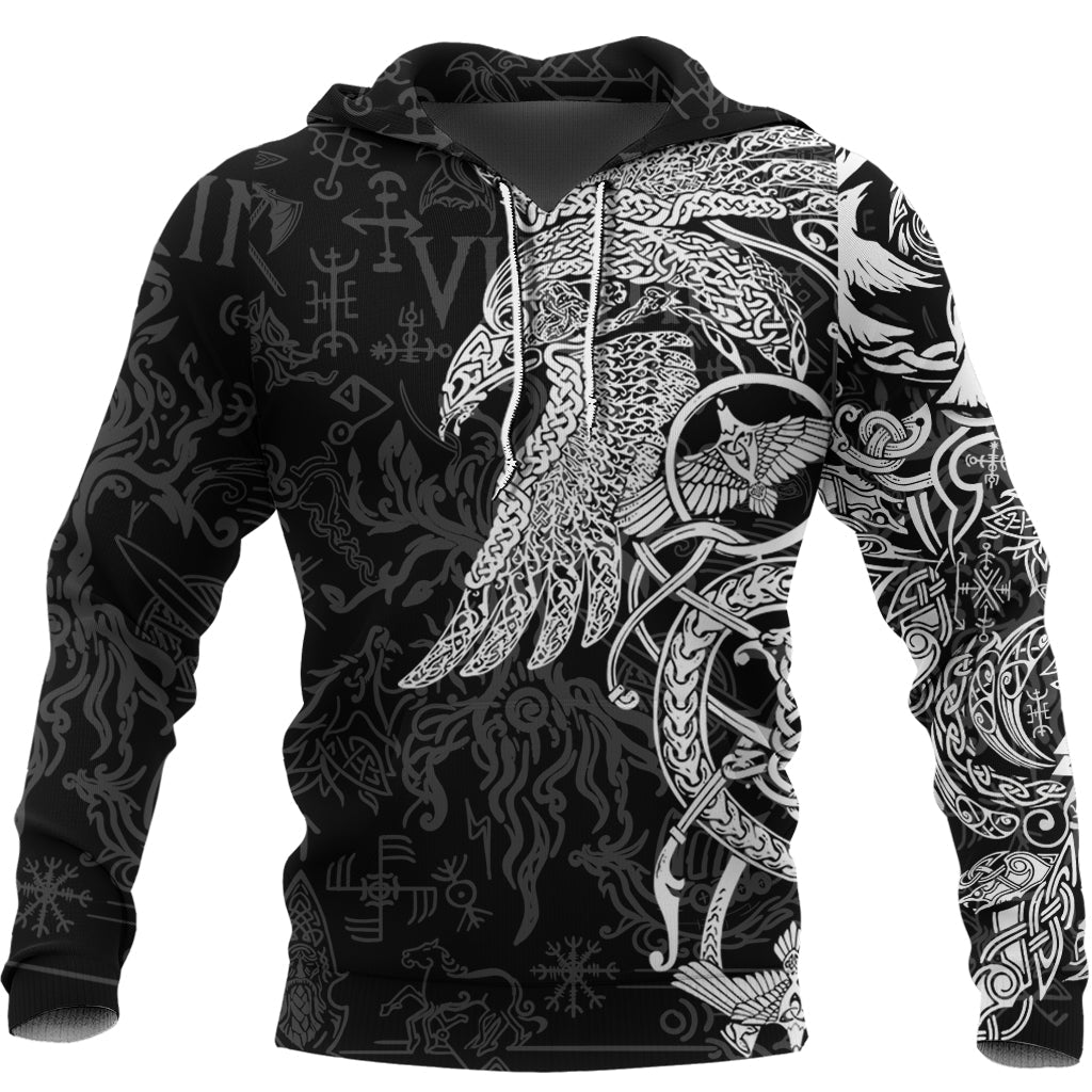 Viking Hoodie Special Raven Tattoo RLT12