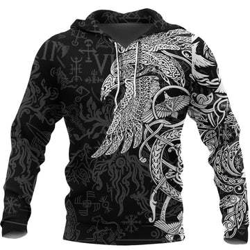 Viking Hoodie Special Raven Tattoo RLT12