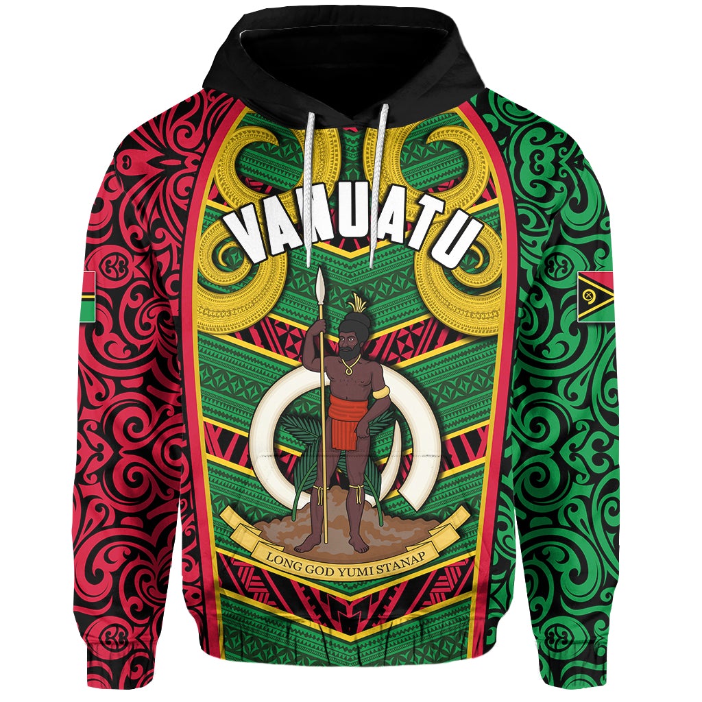 Vanuatu All Over Hoodie Independence Day Pig Tusk LT6