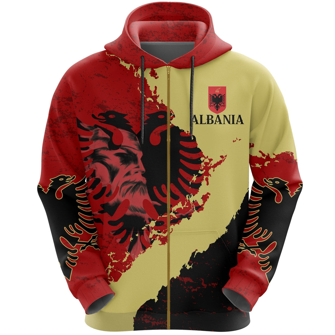 The Best Albanian Tattoos - Special Zip Hoodie