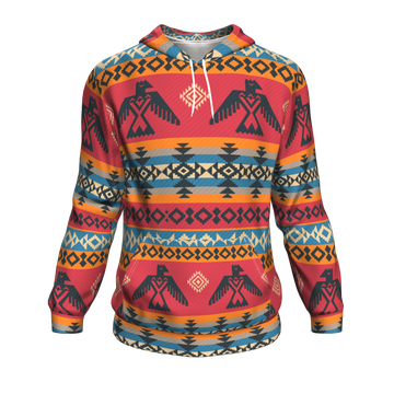 Thunderbird 3D Pullover Hoodies Native American Clothings Tribe Artwork LT10