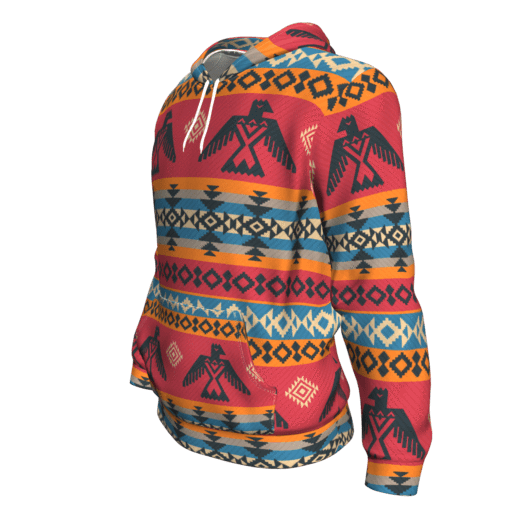 Thunderbird 3D Pullover Hoodies Native American Clothings Tribe Artwork LT10