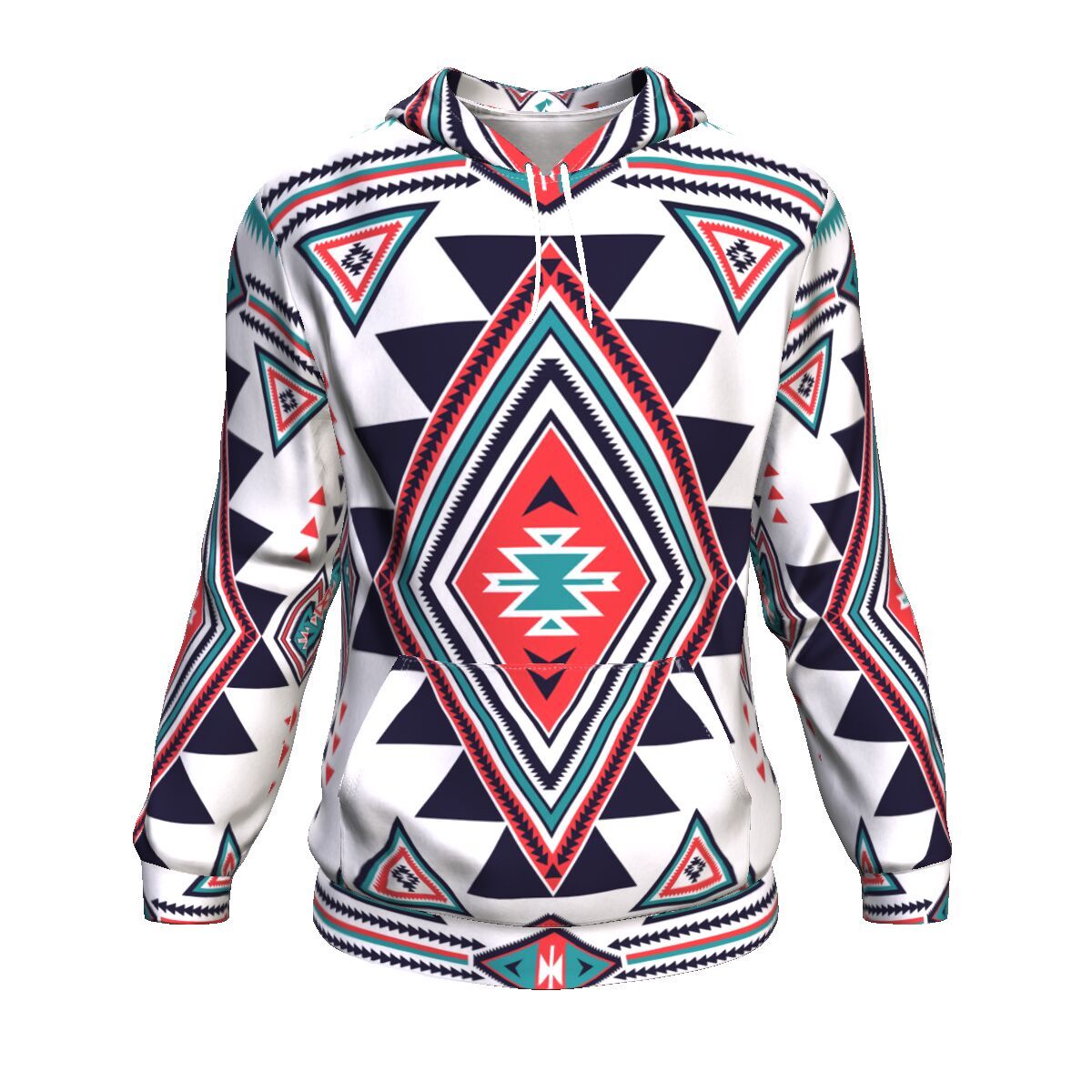 Symbol Pattern Native American All Over Hoodie LT10