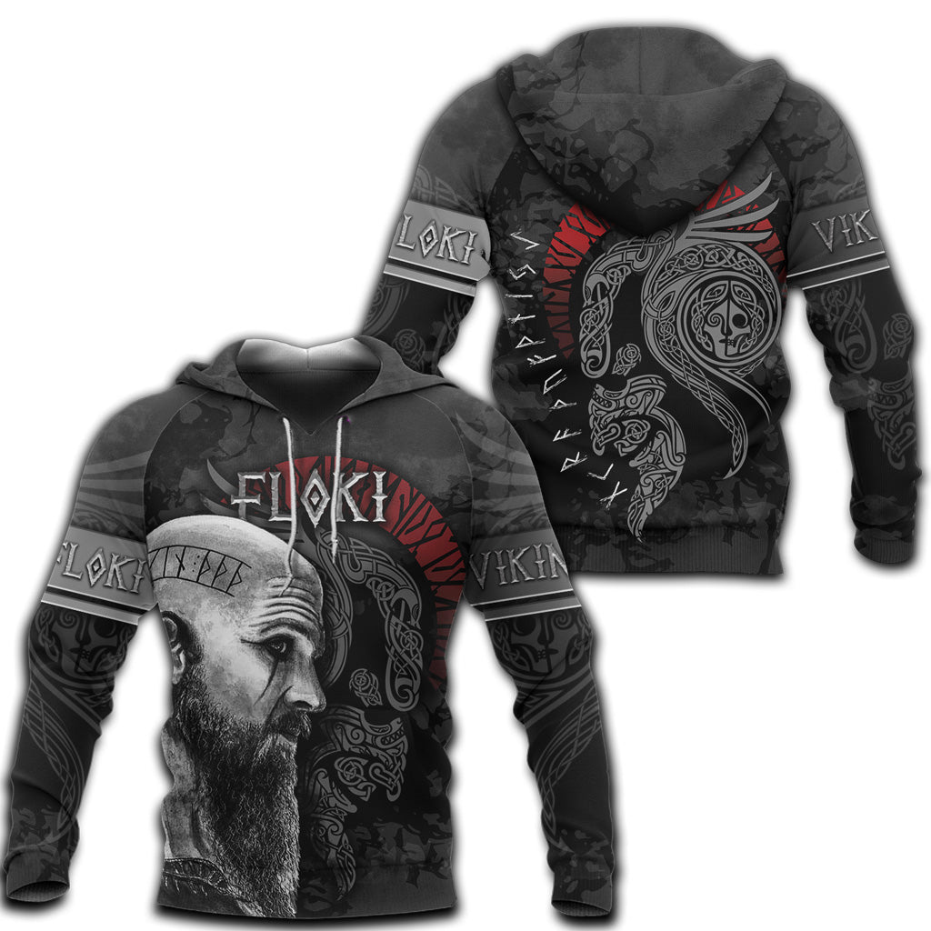 Viking Hoodie Floki Art RLT12