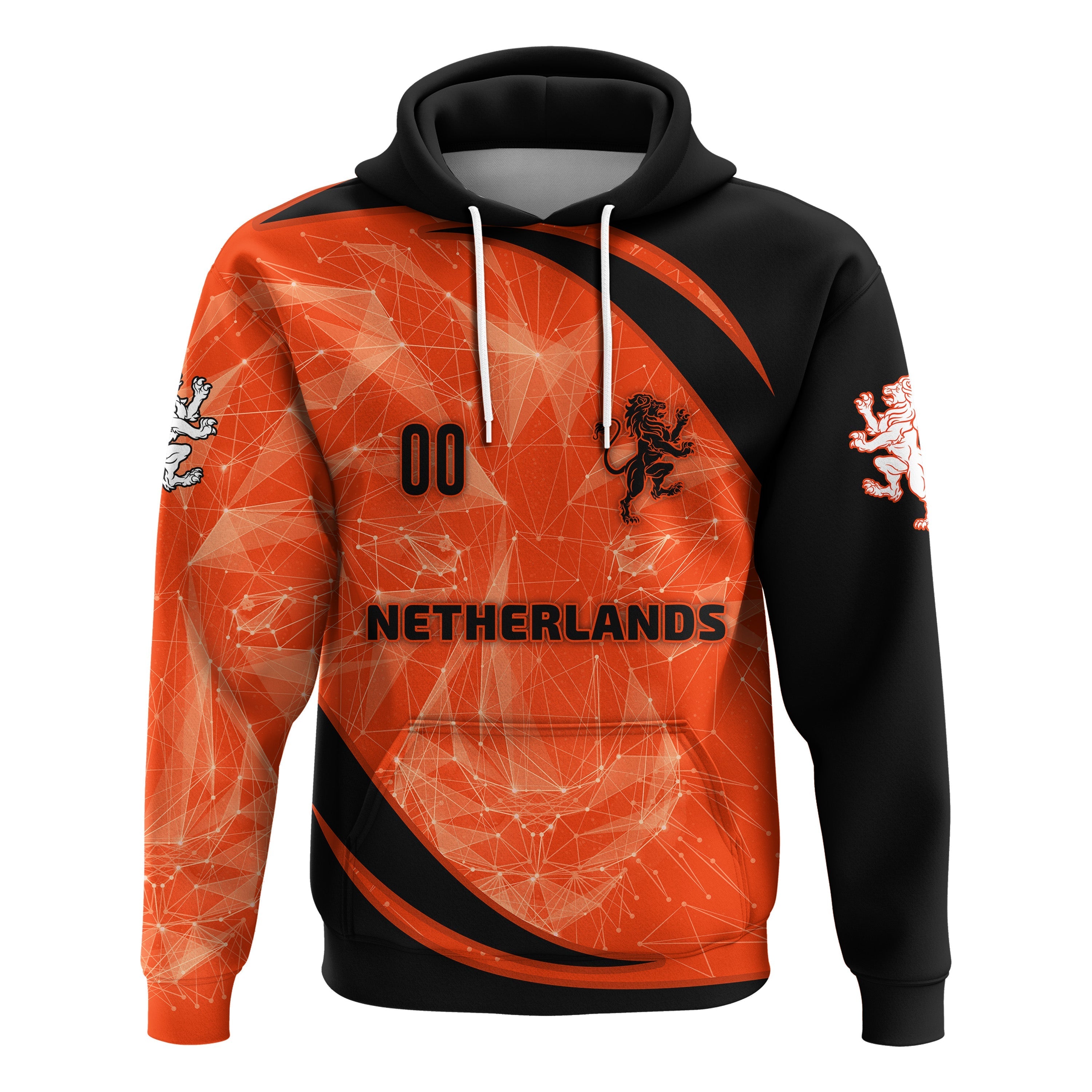 Custom The Netherlands Football 2021 Hoodie Sport Style LT16