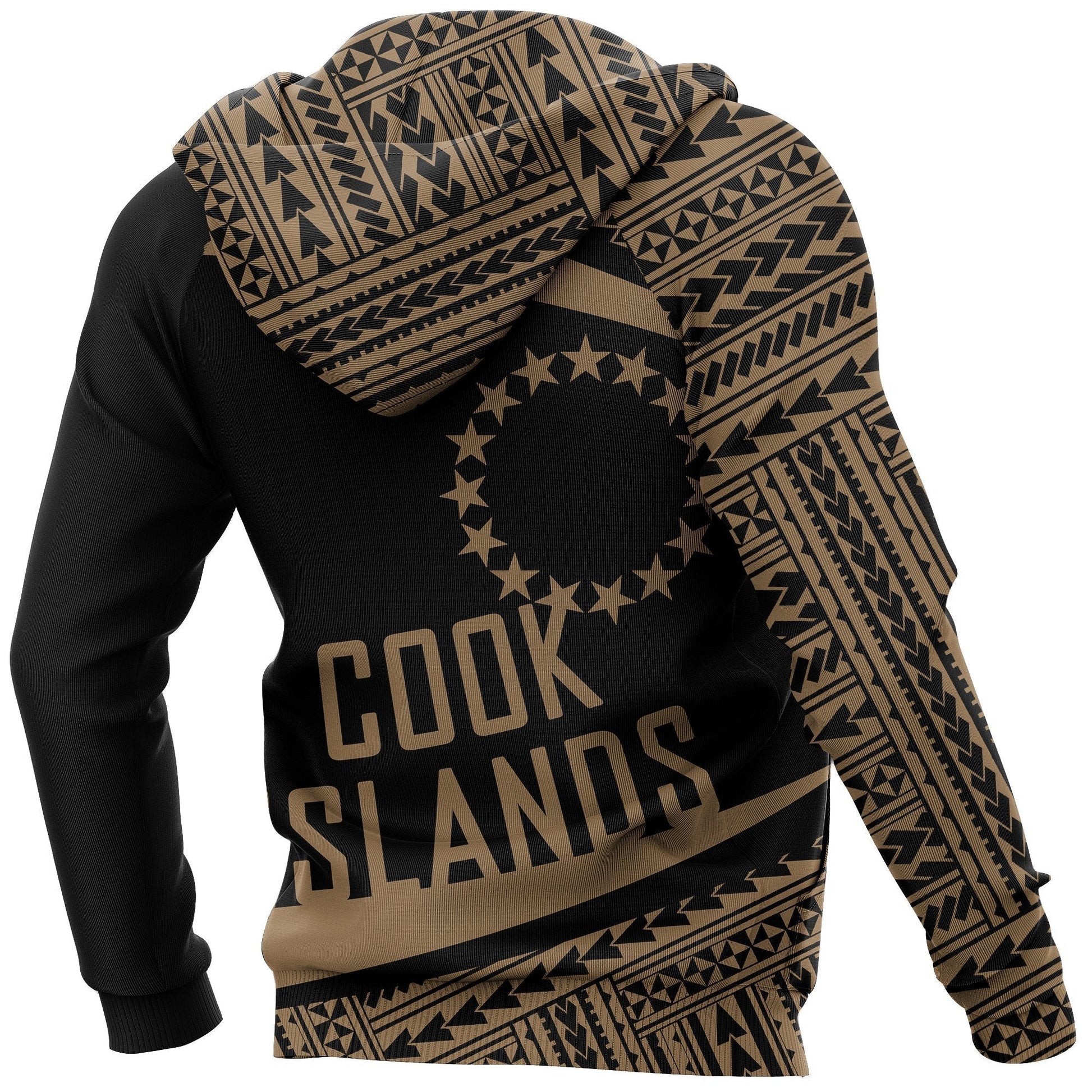 Cook Islands Polynesia Hoodie Circle Gold Ver 2.0