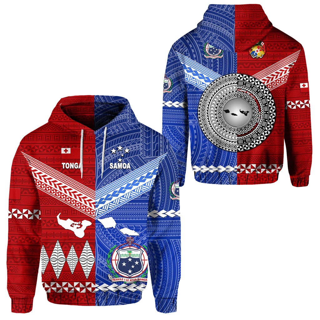 Tonga and Samoa Together Hoodie Unique Style LT8