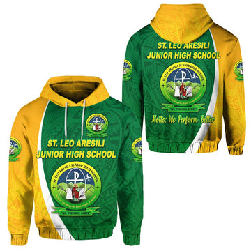 St. Leo Aresili Junior High School Hoodie Simple Style LT8