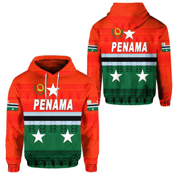 Penama Province Hoodie Vanuatu Pattern Traditional Style LT8