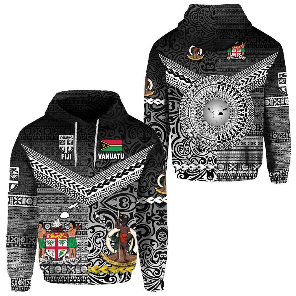 Vanuatu Fiji Hoodie Together Black LT8