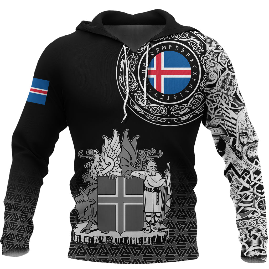 Viking Hoodie Iceland Coat Of Arms RLT12