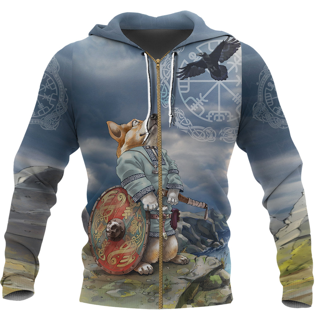 Viking Zip Hoodie, Corgi RLT12
