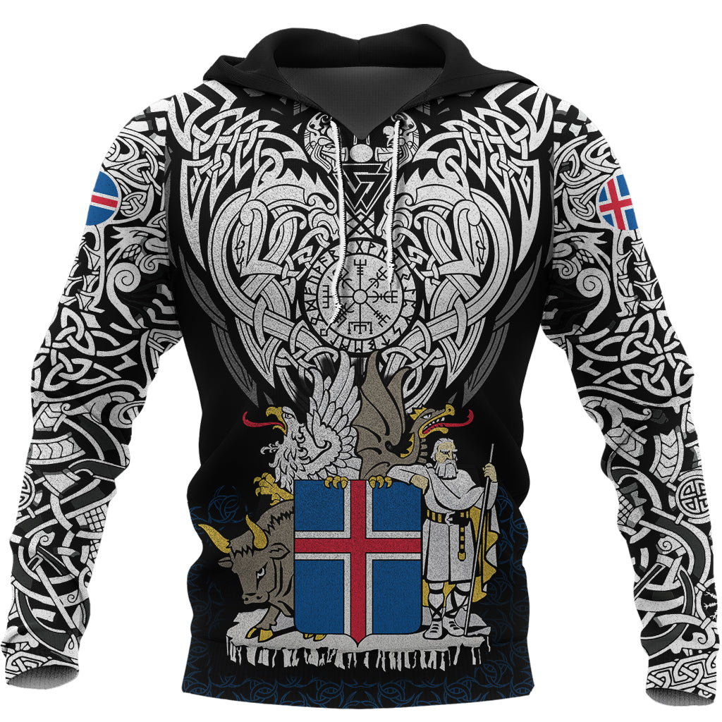 Viking Hoodie Iceland Viking Symbol RLT12