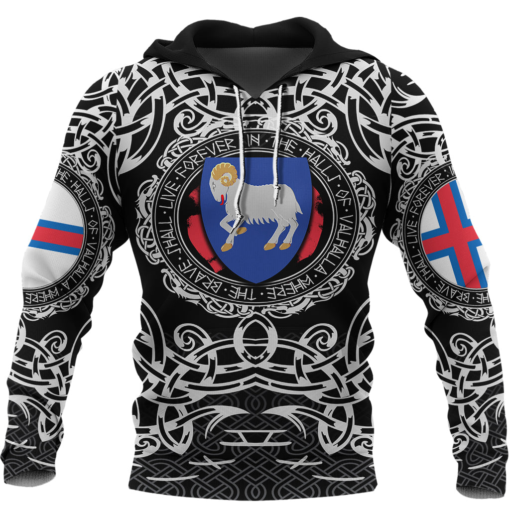 Viking Hoodie Faroe Islands Viking Pattern RLT12
