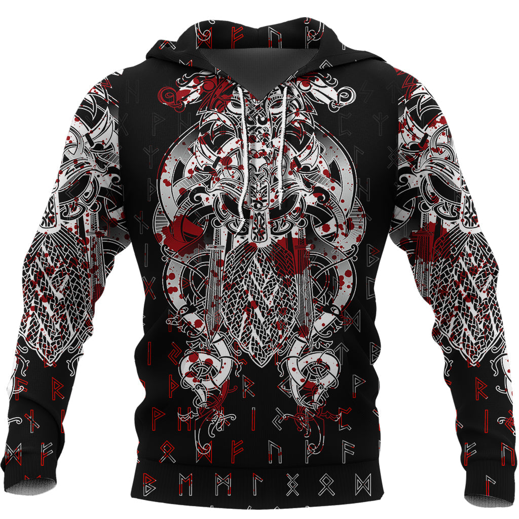 Viking Tyr Tattoo Blood Hoodie RLT12