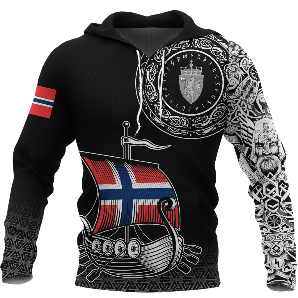 Viking Hoodie Norwegian Drakkar RLT12